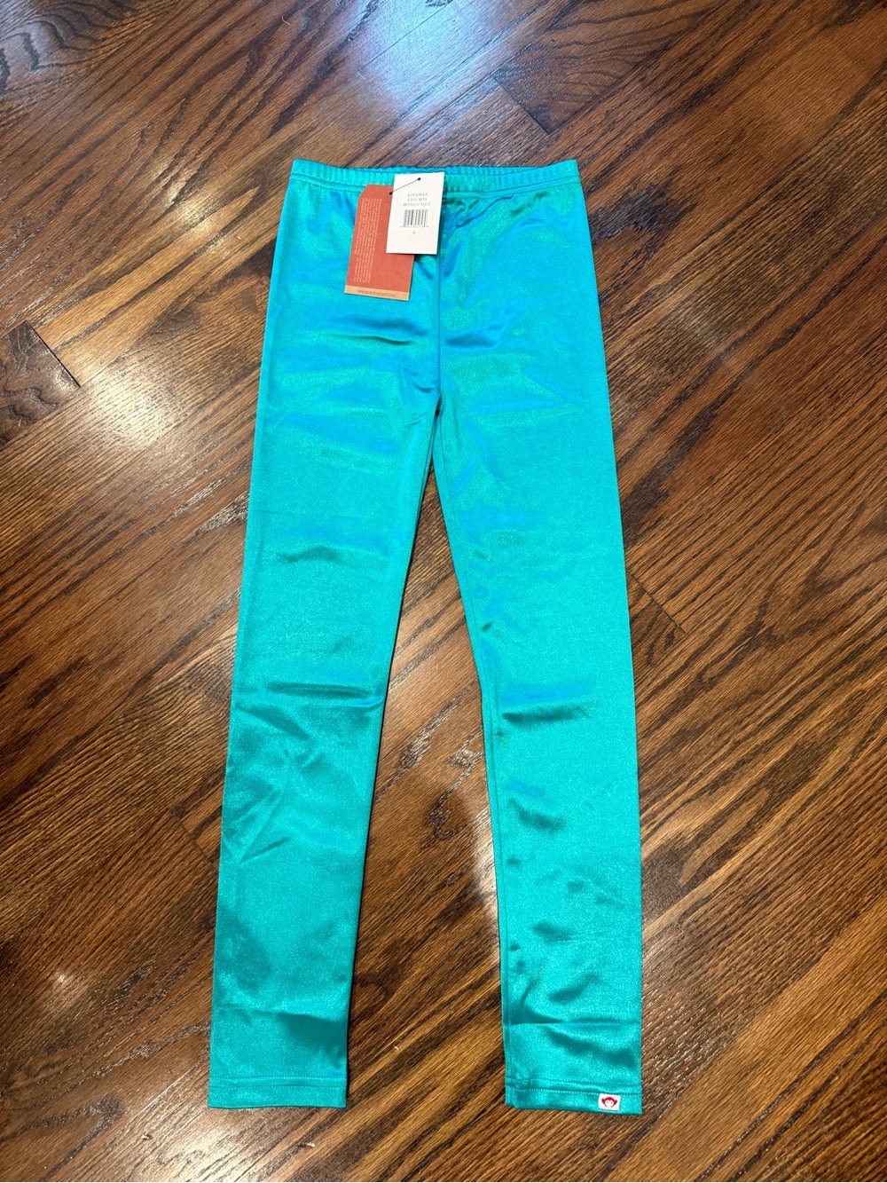 Appaman Teal Girls' Shiny Stretch Leggings